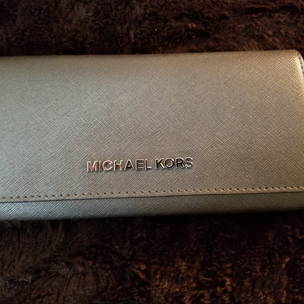 Michael Kors Metallic Leather Wallet